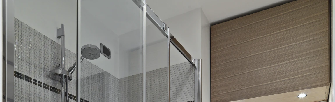 Frosted Glass Shower Doors in Northeast Calgary
